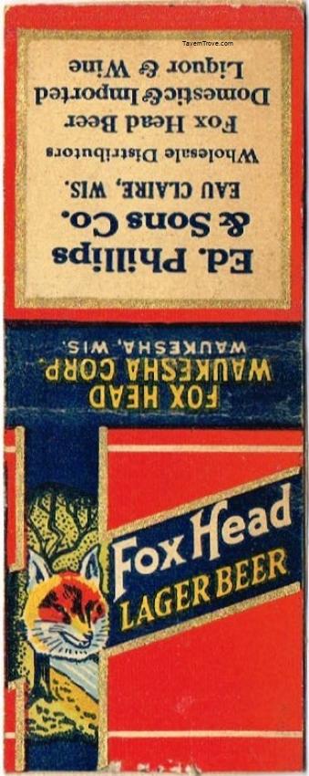 Fox Head Lager Beer Dupe