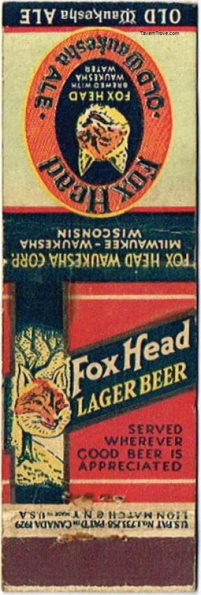 Fox Head Lager Beer/Old Waukesha Ale