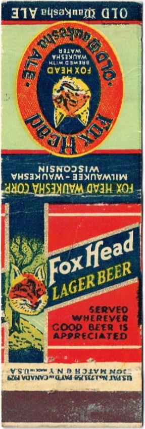 Fox Head Lager Beer/Old Waukesha Ale