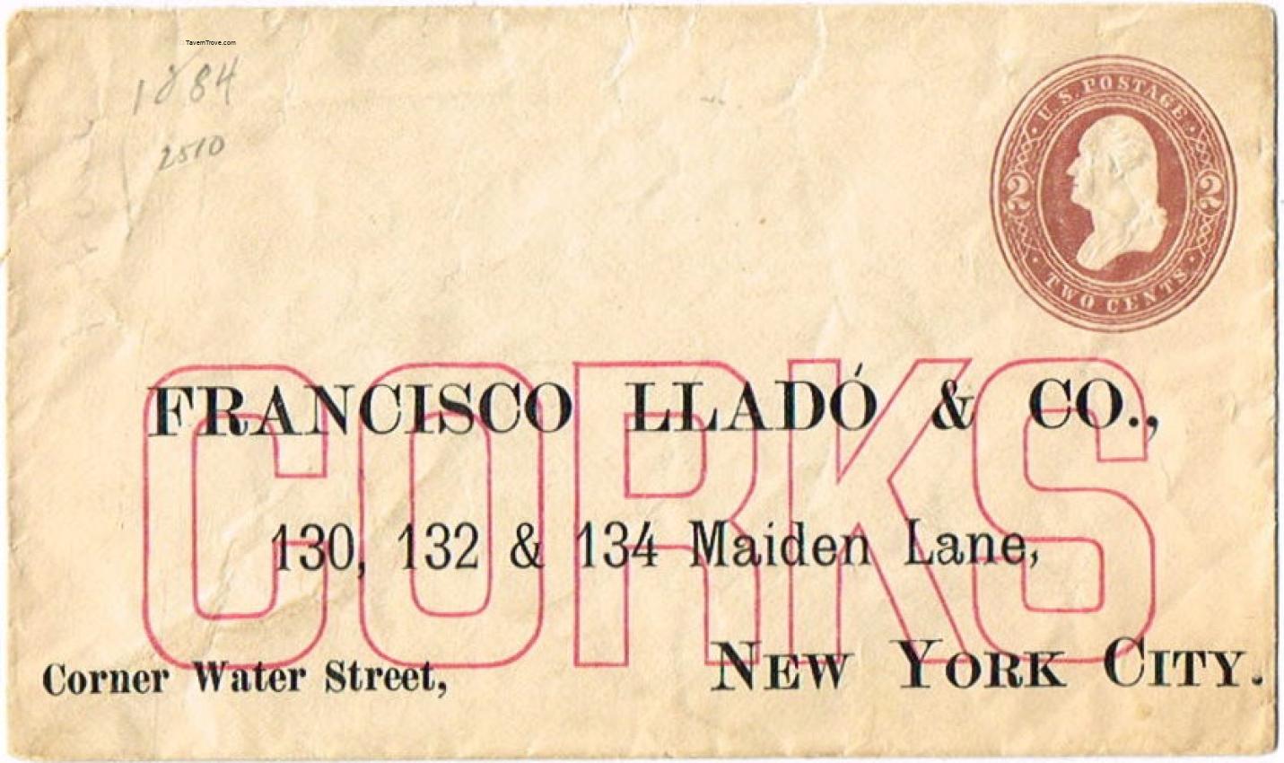 Francisco Llado & Co. Corks Postal Cover