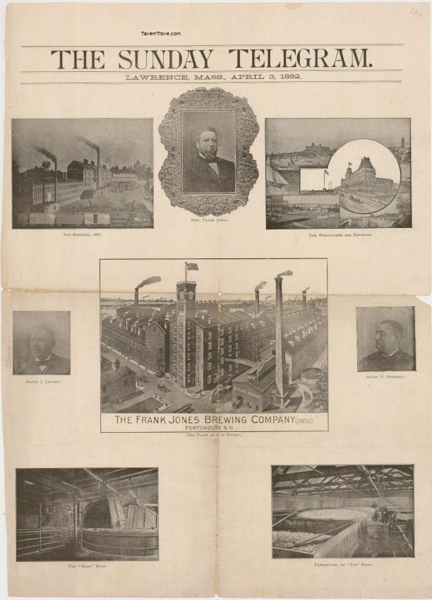 Frank Jones Brewing Co. 20-Inch Newspaper Insert