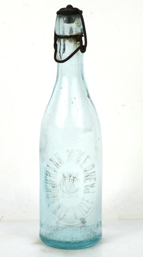 Frank McKeone Lightning Stopper 12oz Beer Bottle Phoenixville Pennsylvania