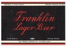 Franklin Lager  Beer