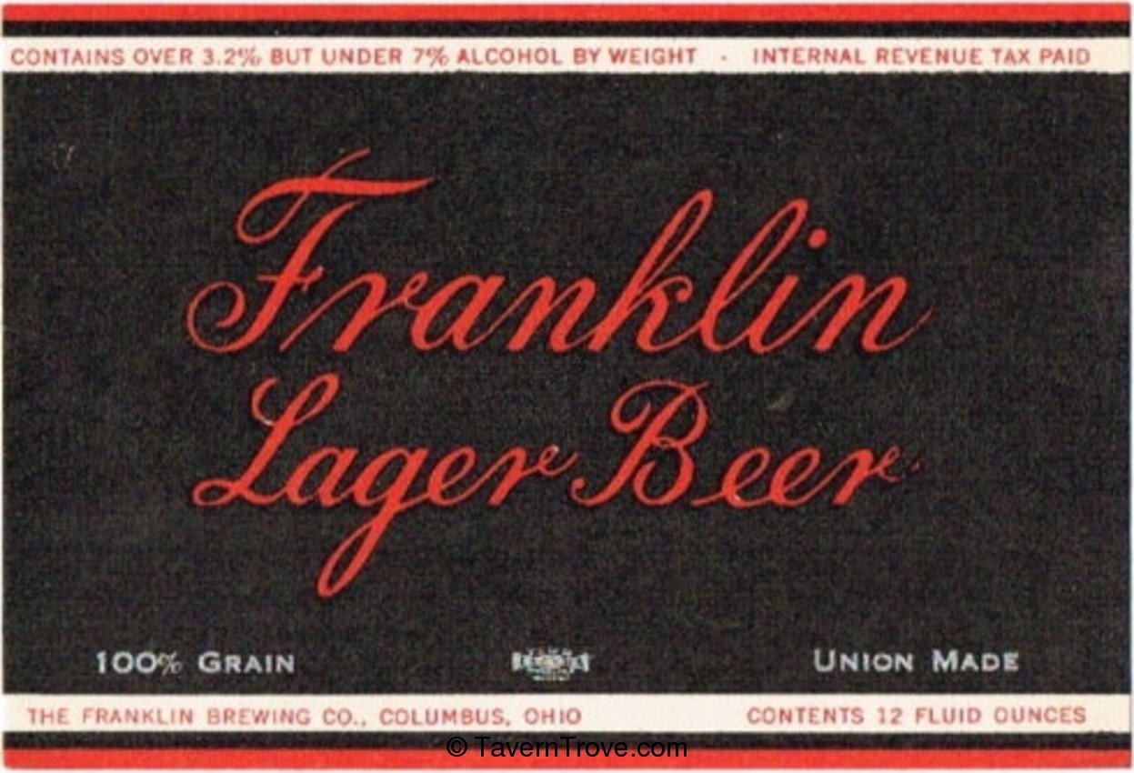 Franklin Lager  Beer