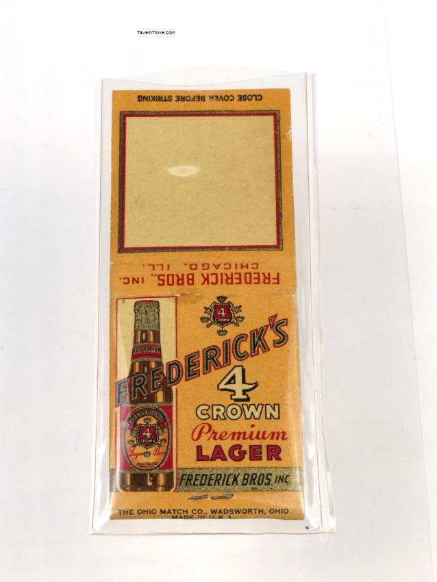 Frederick's 4 Crown Premium Lager Beer Dupe Full Missing 4 Matches
