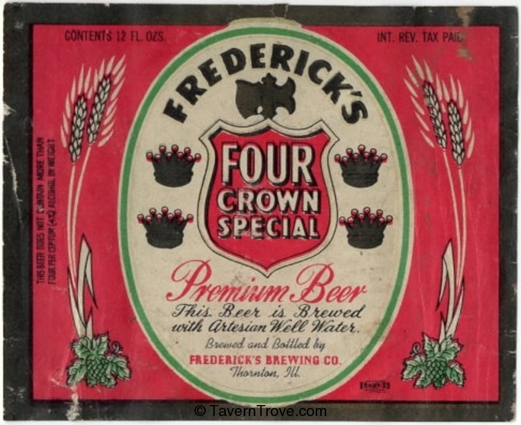 Frederick's Four Crown Special Beer