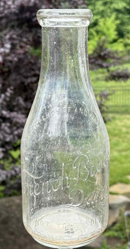 French Broad Dairy Milk Bottle Knoxville Tennessee