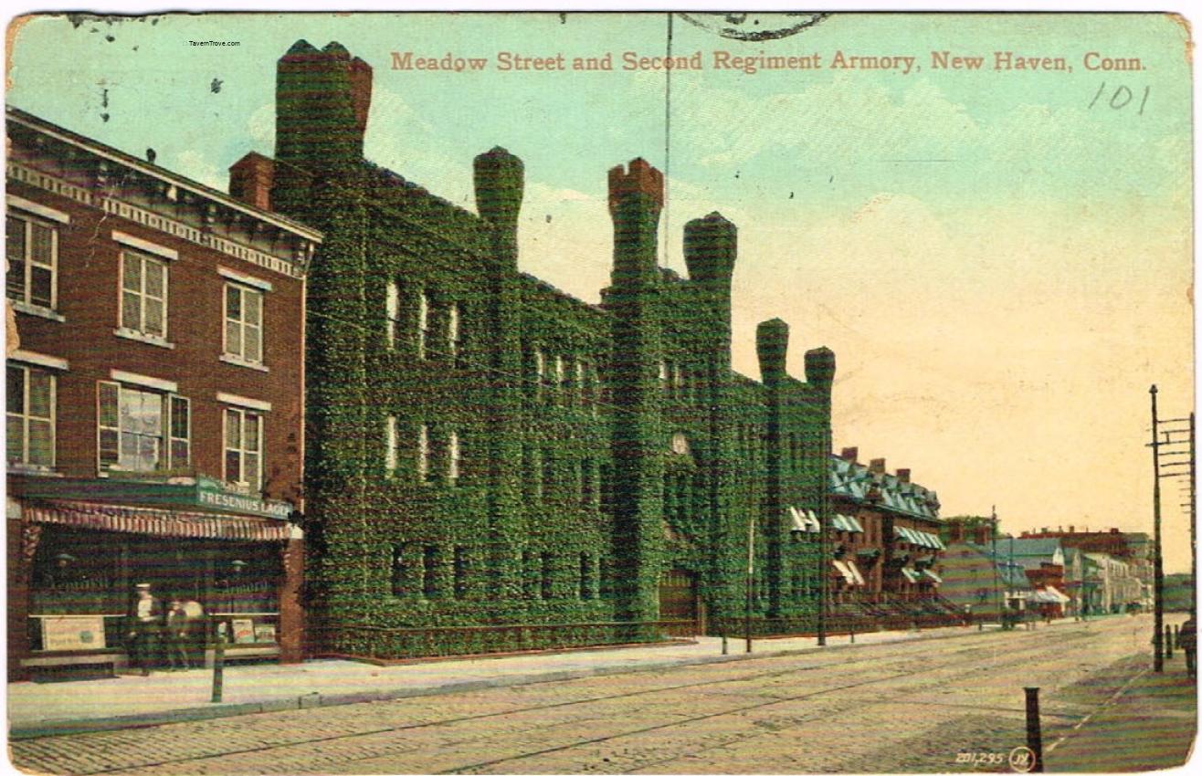 Fresenius Beer Sign, Meadow Street & Second Regiment Armory