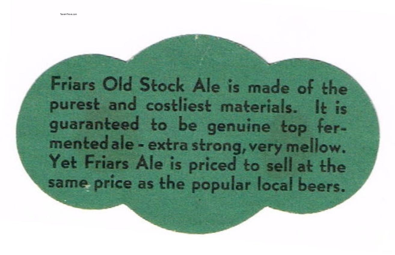 Friars Old Stock Ale (Neck Label)