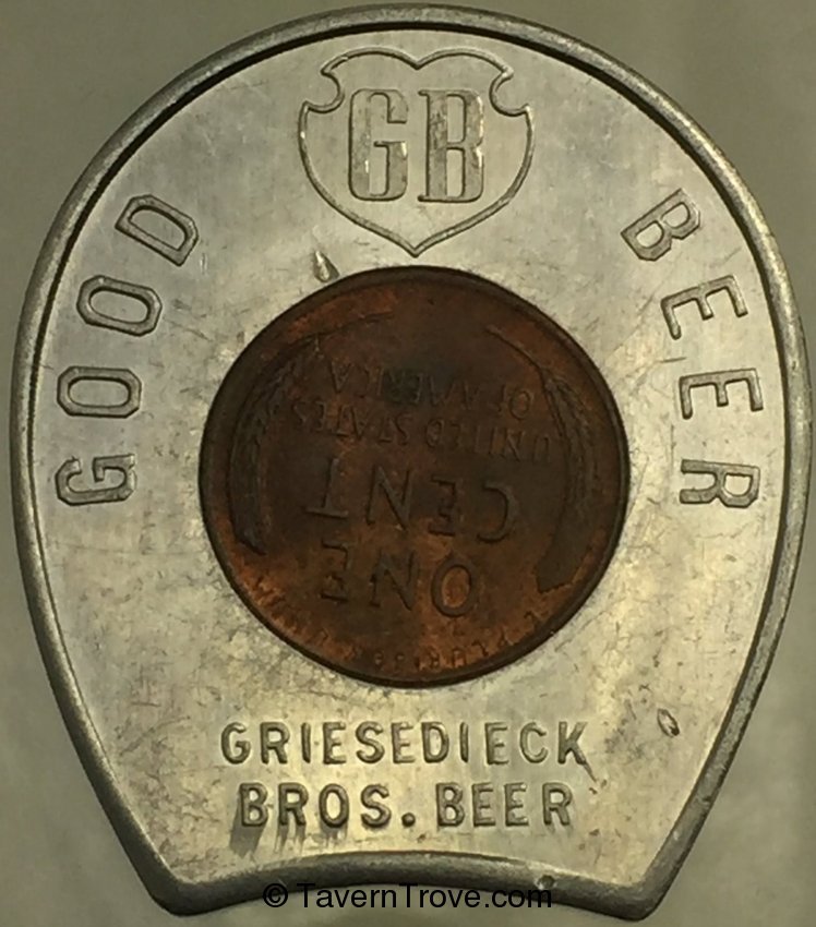 G B Beer Encased Cent