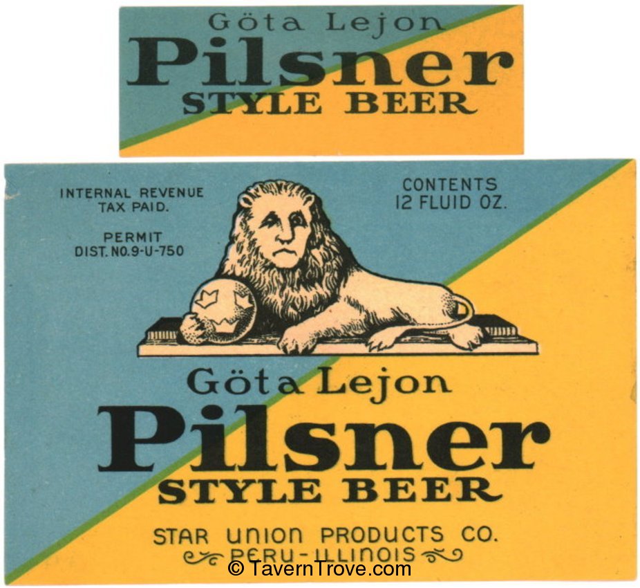 Göta Lejon Pilsner Beer
