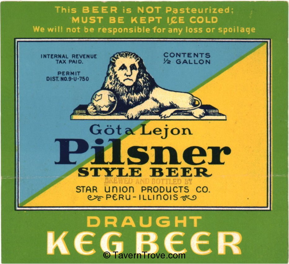 Göta Lejon Pilsner Beer