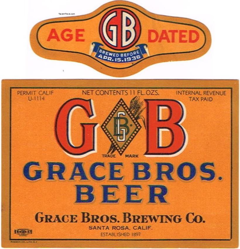 G B Grace Bros. Beer