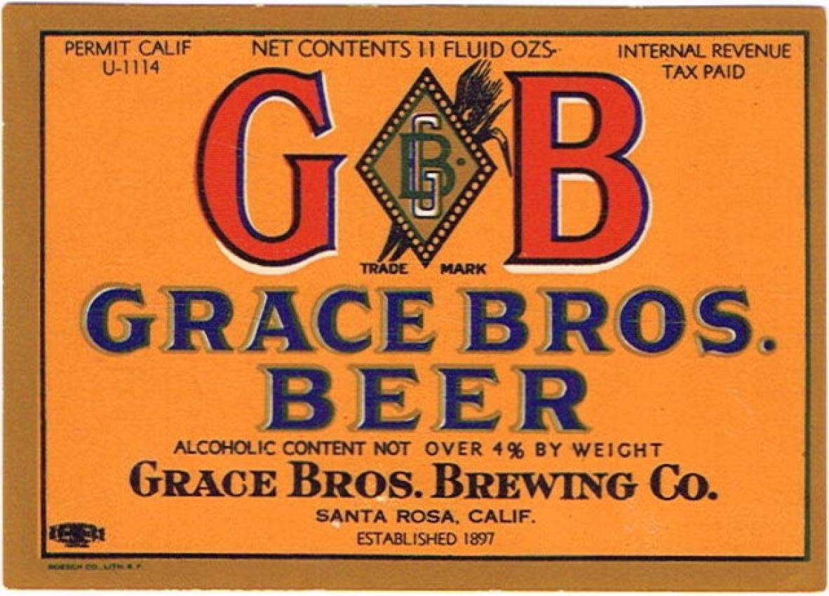 G B Grace Bros. Beer