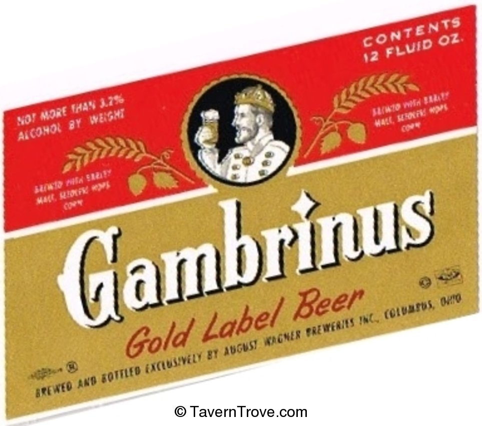 Gambrinus Gold Label Beer