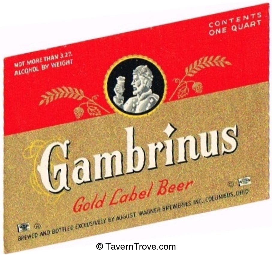 Gambrinus Gold Label Beer
