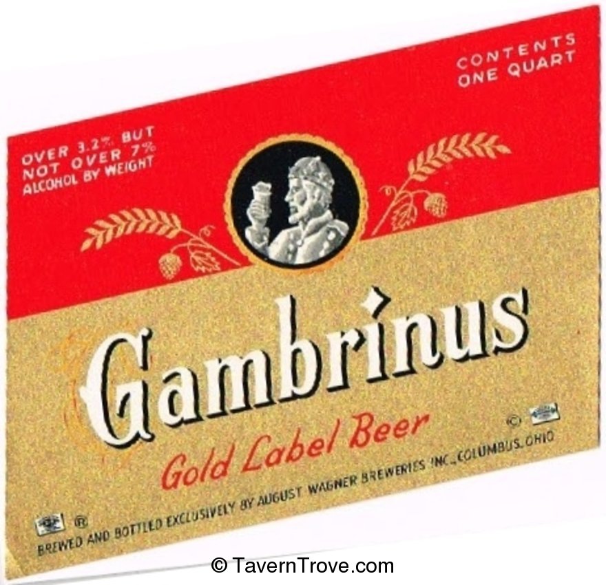 Gambrinus Gold Label Beer