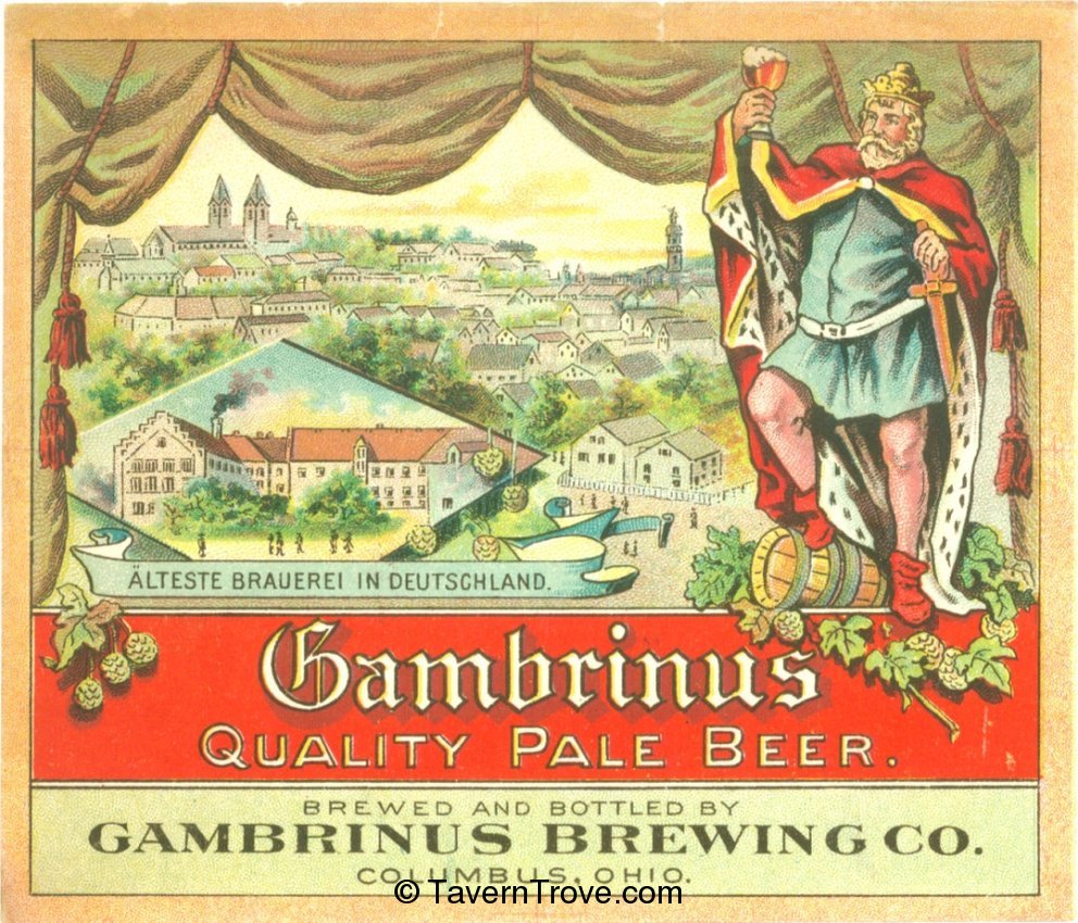 Item 86175 1904 Gambrinus Quality Pale Beer Label