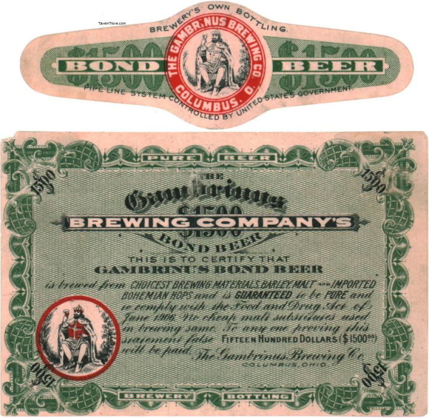 Gambrinus Bond Beer