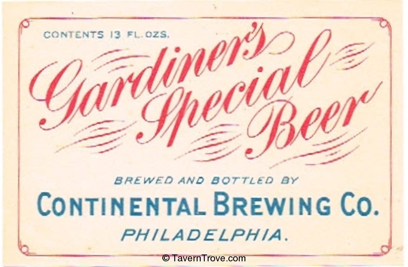 Gardiner's Special  Beer 