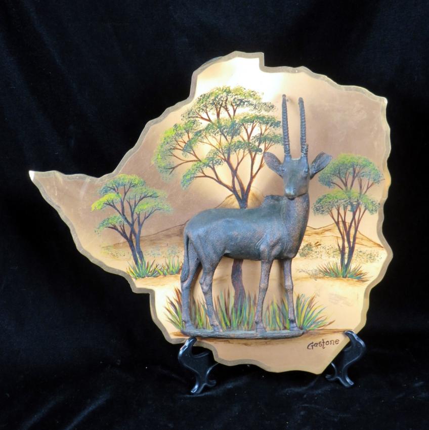 Gastone Copper Creations African Ibex Decorative Art Zimbabwe