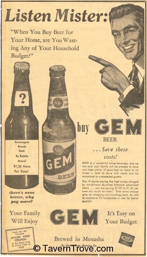 Gem Pilsener Beer