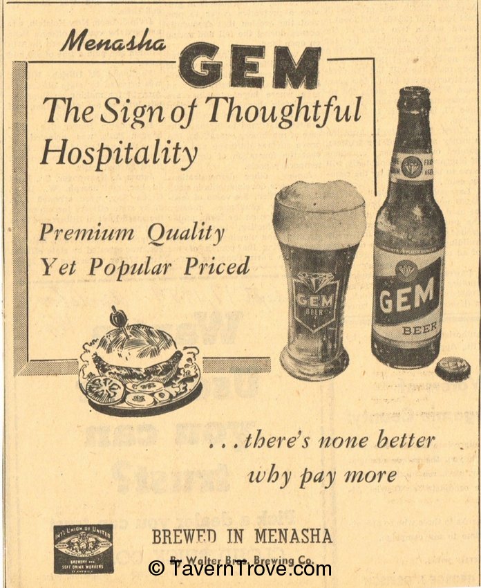 Gem Pilsener Beer