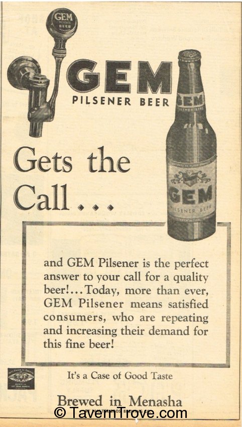 Gem Pilsener Beer