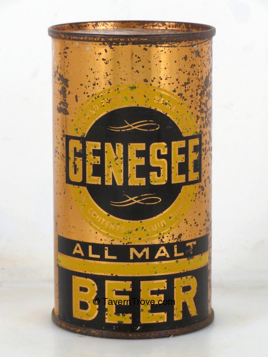 Item 58669 1938 Genesee All Malt Beer Flat Top Can OI332