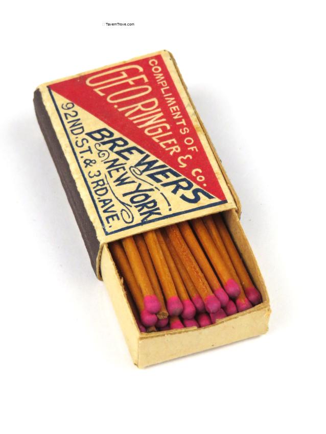 Geo. Ringler Brewery Matchbox