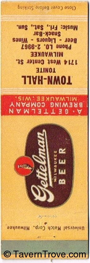 Gettelman Milwaukee Beer