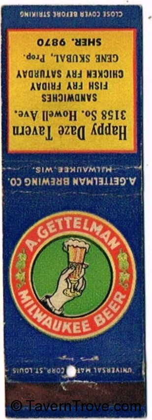 Gettelman Milwaukee Beer