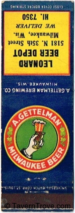 Gettelman Milwaukee Beer