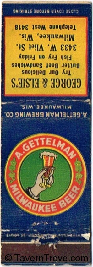 Gettelman Milwaukee Beer