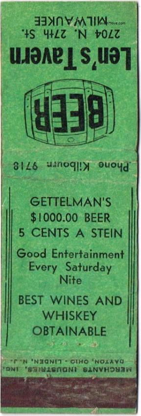 Gettelman's $1000 Beer