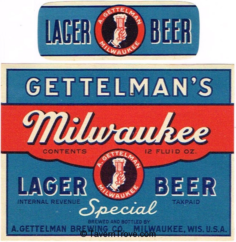 Gettelman's Milwaukee Lager Beer