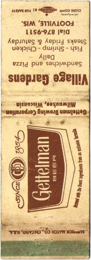 Gettelman Beer