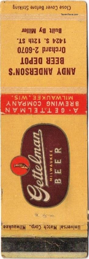 Gettelman Milwaukee Beer