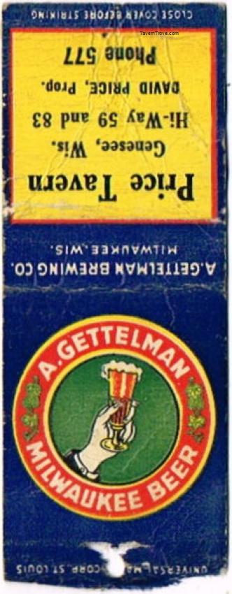 Gettelman Milwaukee Beer