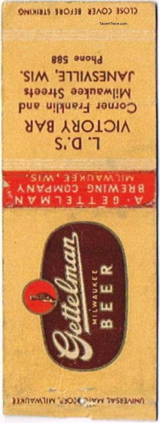 Gettelman Milwaukee Beer