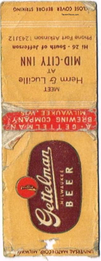 Gettelman Milwaukee Beer