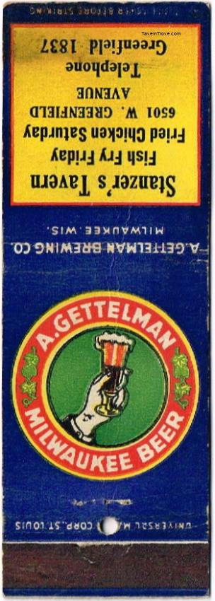 Gettelman Milwaukee Beer