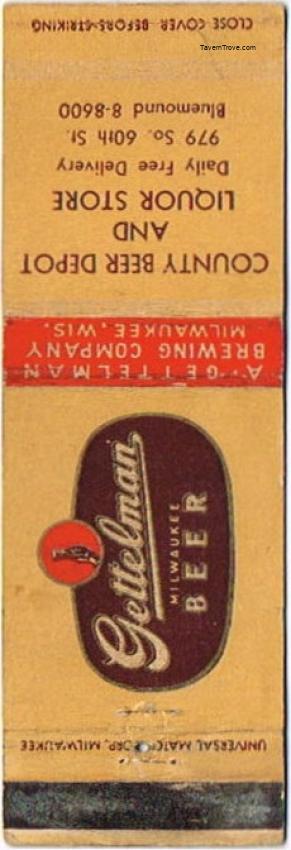 Gettelman Milwaukee Beer
