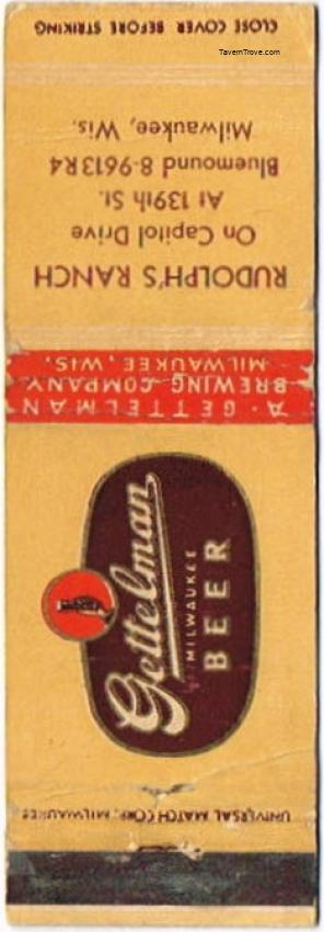 Gettelman Milwaukee Beer
