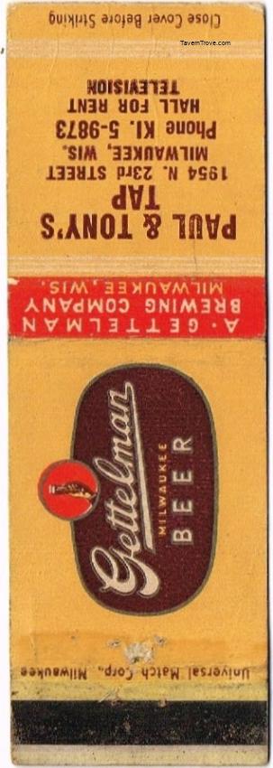 Gettelman Milwaukee Beer