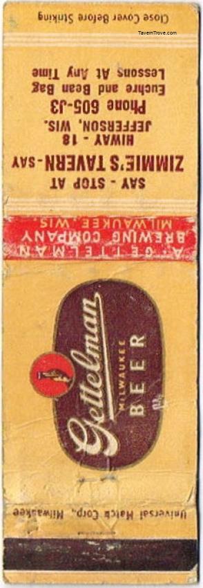 Gettelman Milwaukee Beer