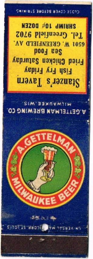 Gettelman Milwaukee Beer