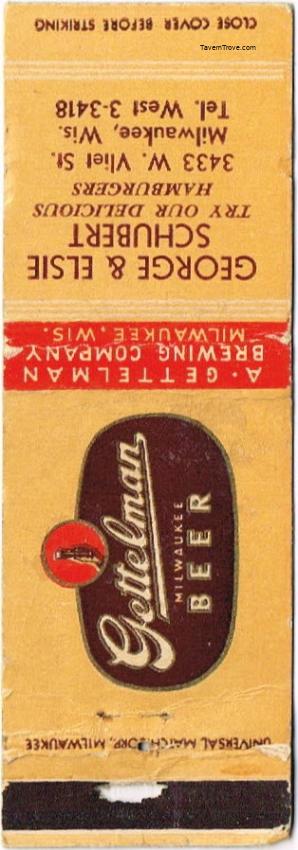 Gettelman Milwaukee Beer