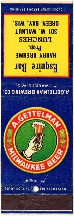 Gettelman Milwaukee Beer