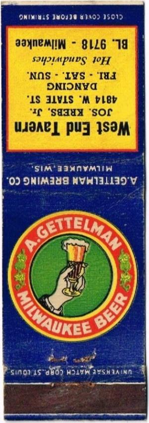 Gettelman Milwaukee Beer